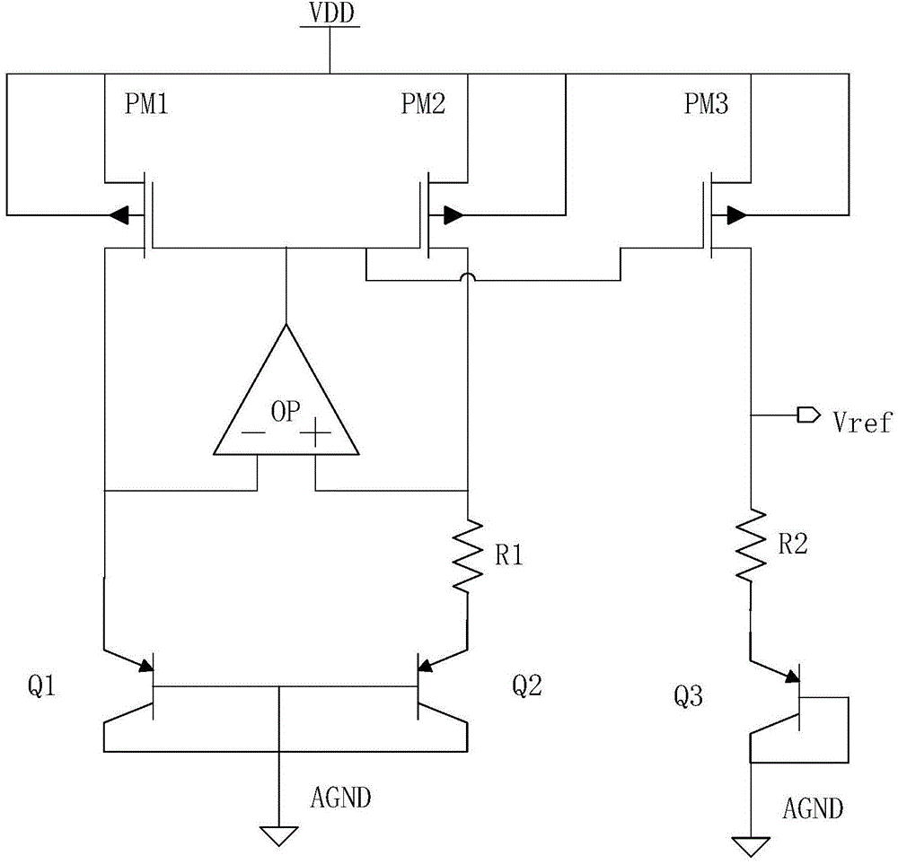Bandgap voltage reference source circuit