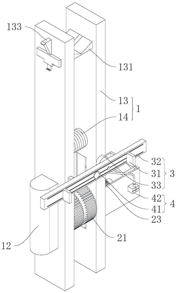 Vertical arrangement type double-suspension-clamp temporary protection device and pin repairing pretreatment method