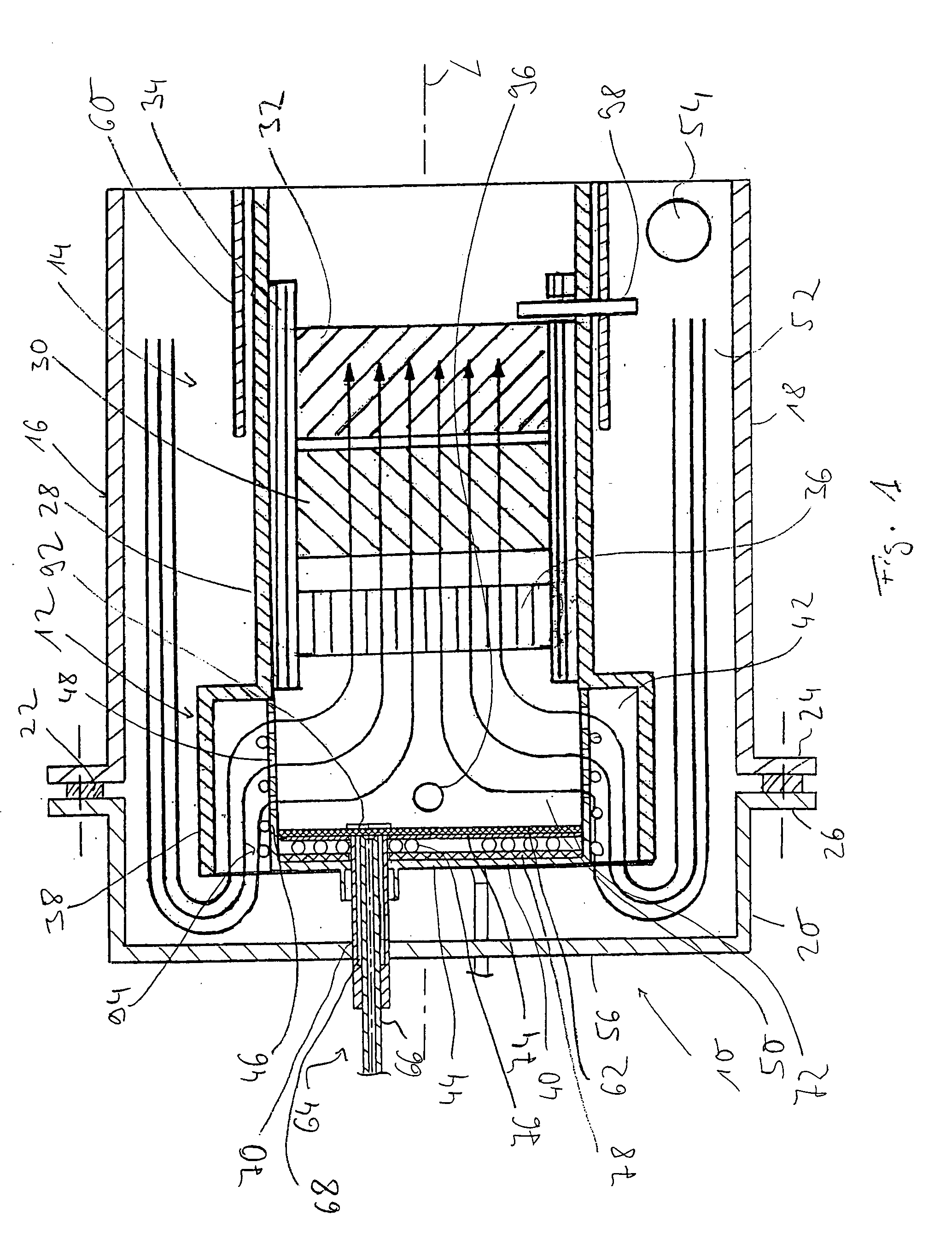 Evaporator arrangement for generating a hydrocarbon vapor/mixed material mixture, especially for a reformer arrangement of a fuel cell system