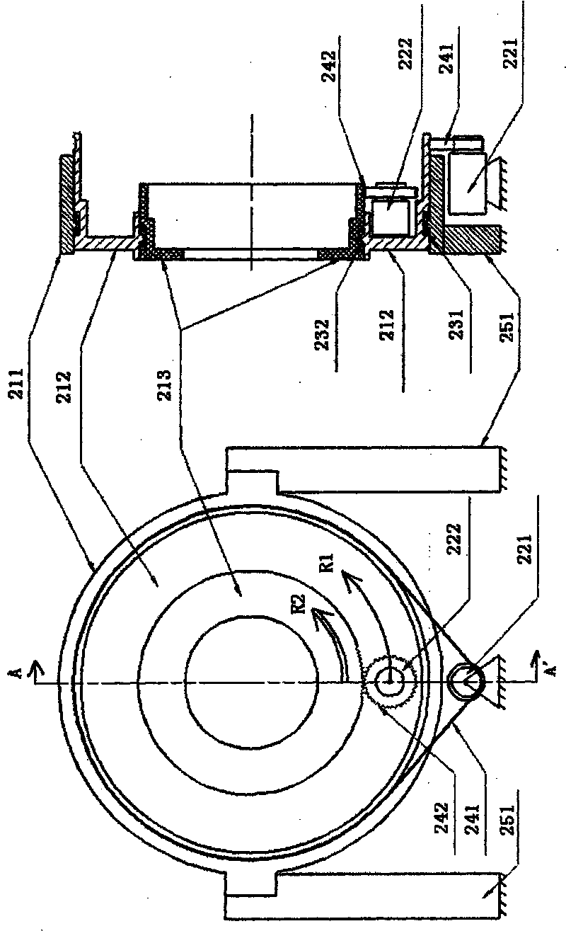 Rotary device of medicine image-forming system