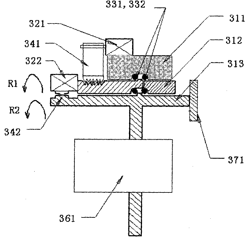 Rotary device of medicine image-forming system