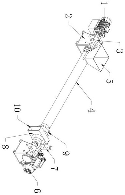 Biomass fuel pneumatic conveying device