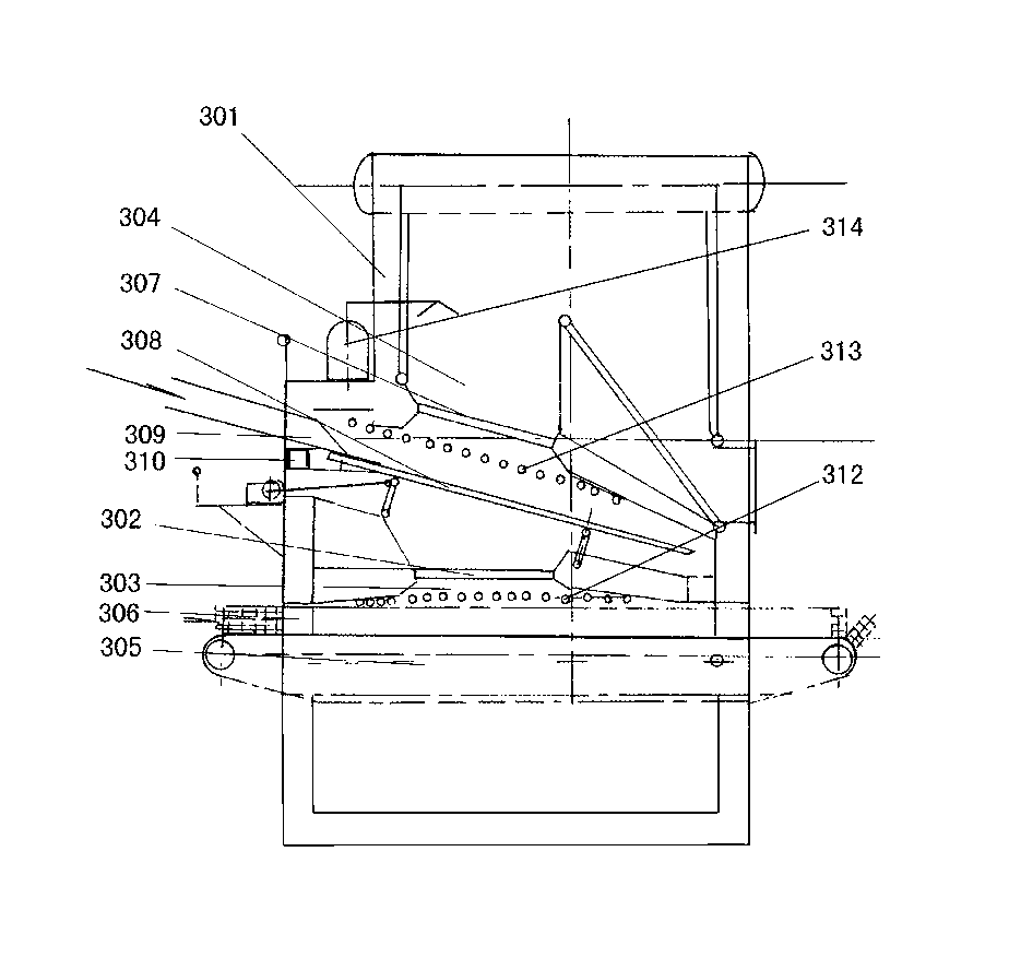 Harmless treatment system for city refuse burning, and method thereof