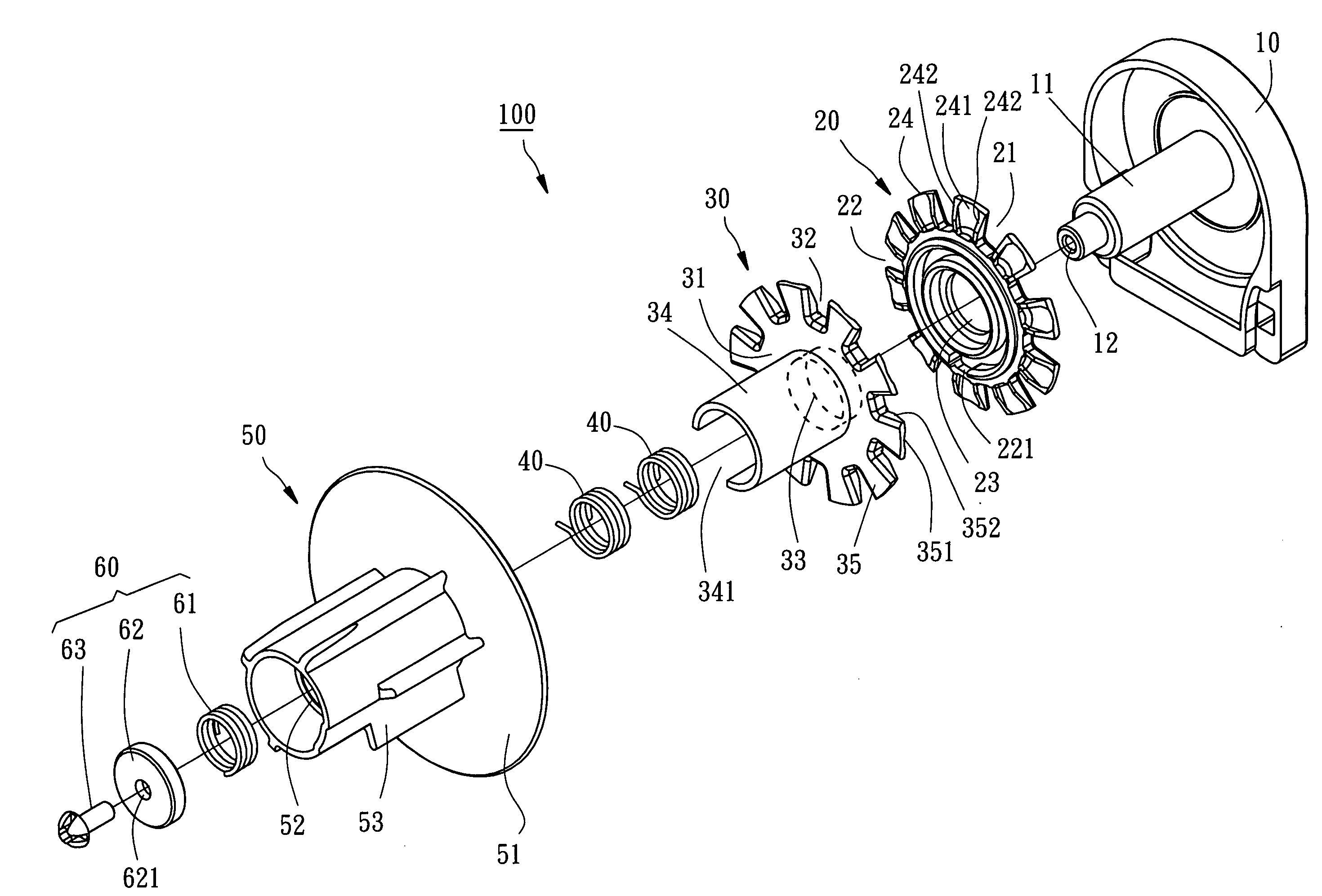 Cord-driven rotator for driving roller of window blind