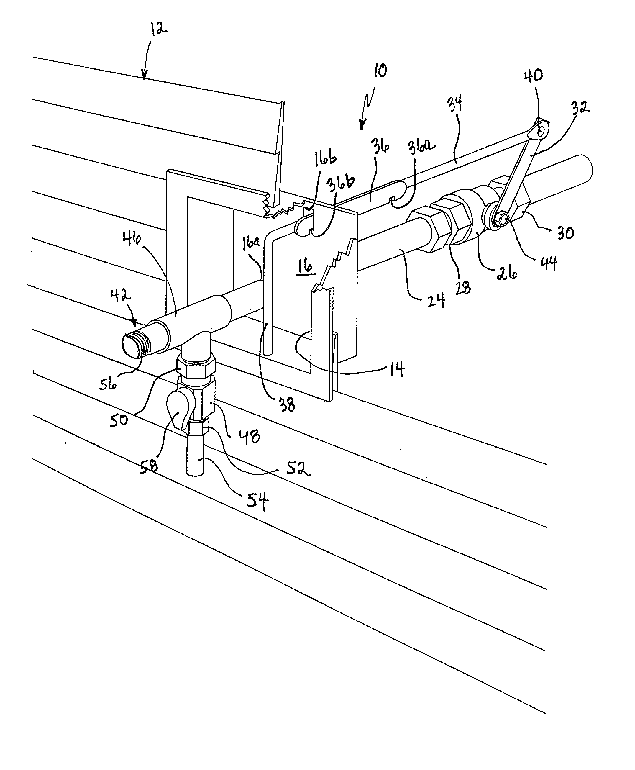 Sill cock protection arrangement