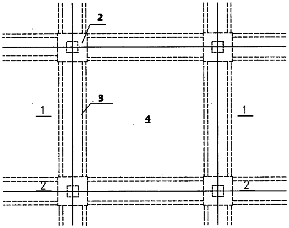 Floor system comprising box beams and construction method thereof