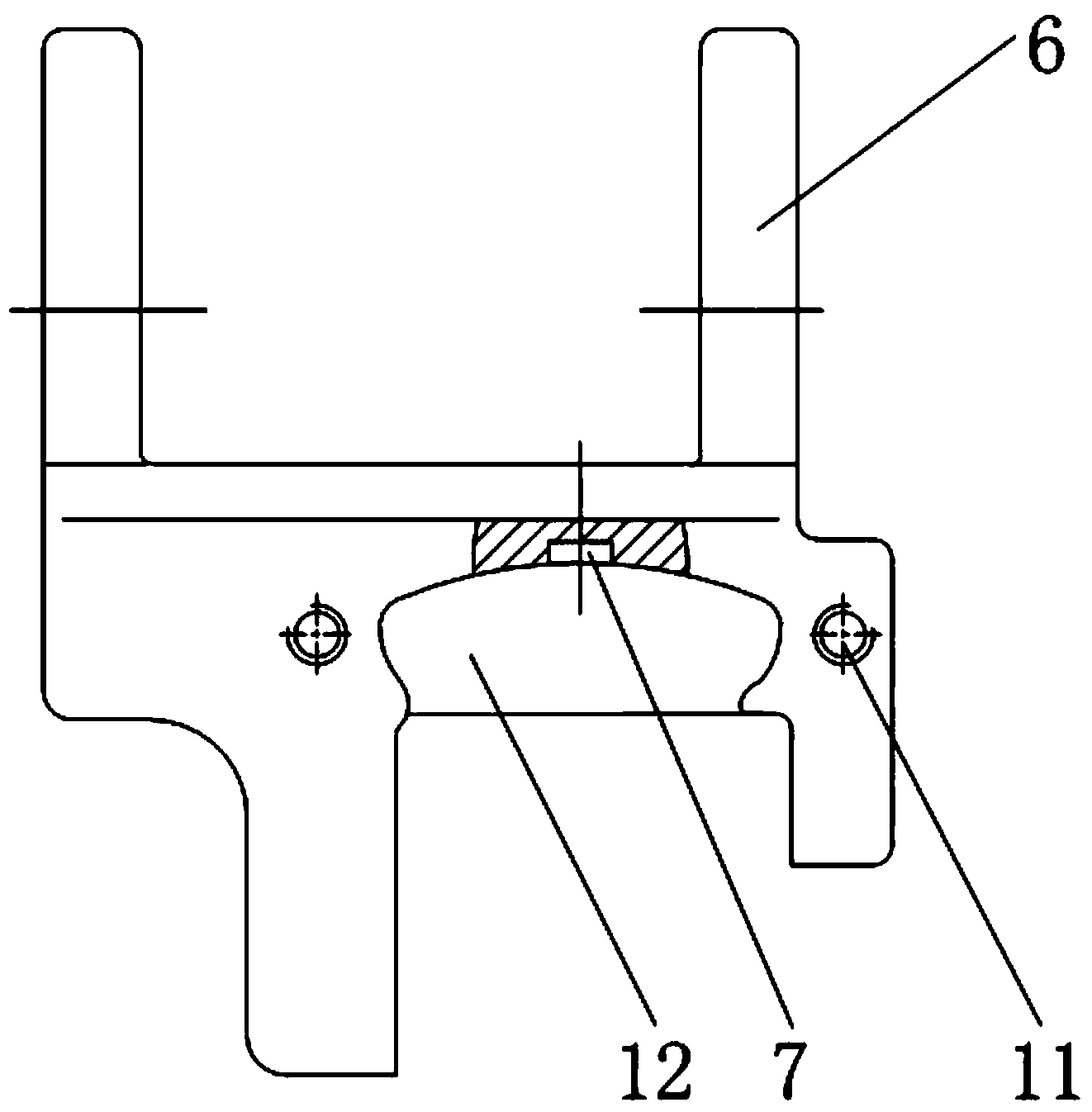 Non-guide foot of coal cutter