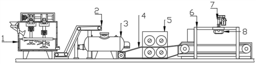 PET product machining system and machining method