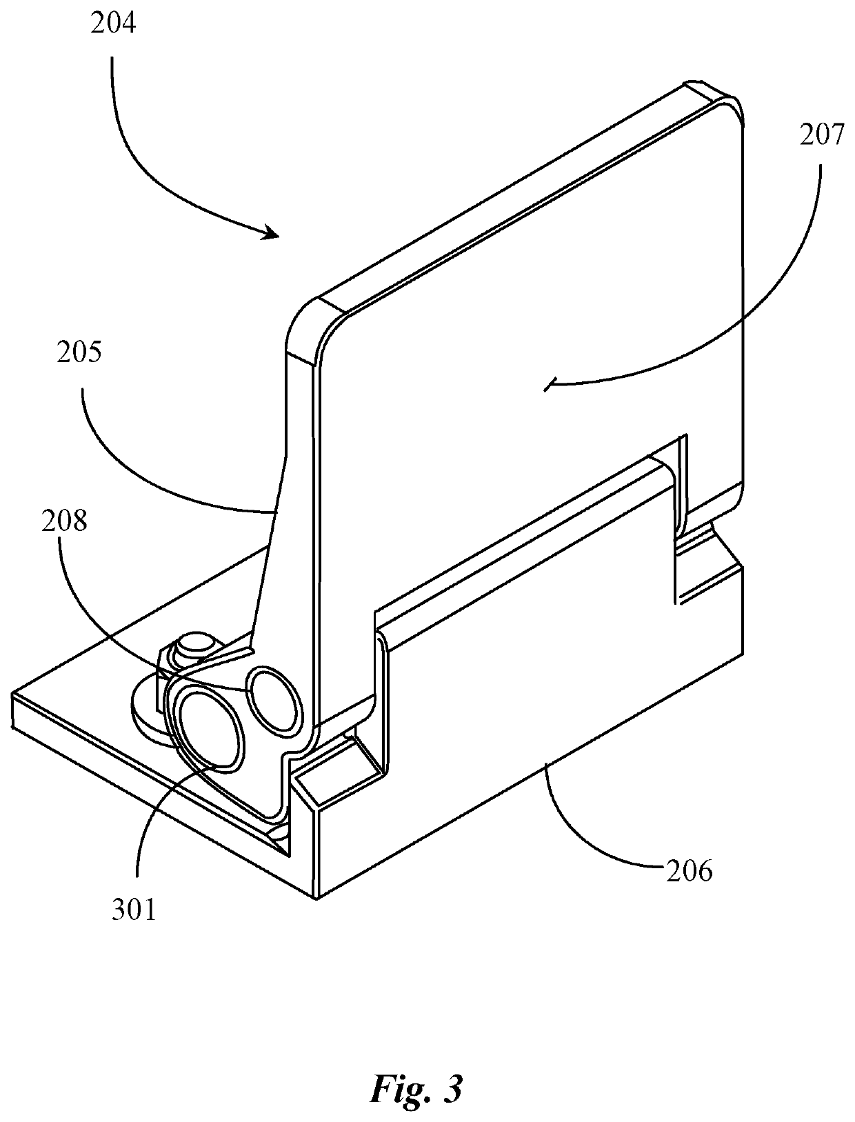 Gravitationally directed conveyor material cleat