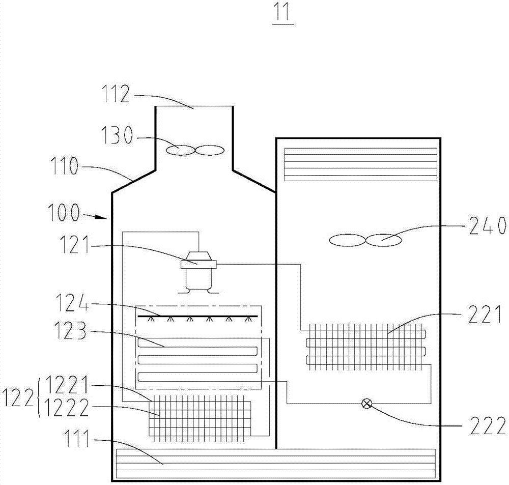 Refrigeration host and air conditioner