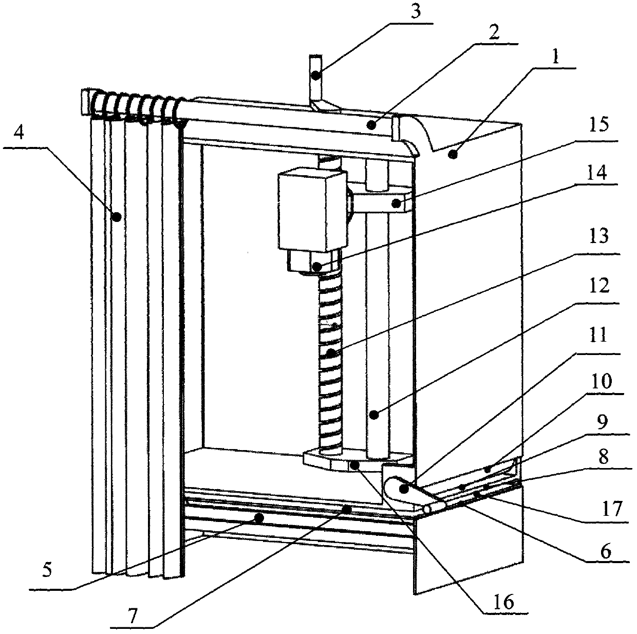 Dark box for collecting plant leaf surface image information