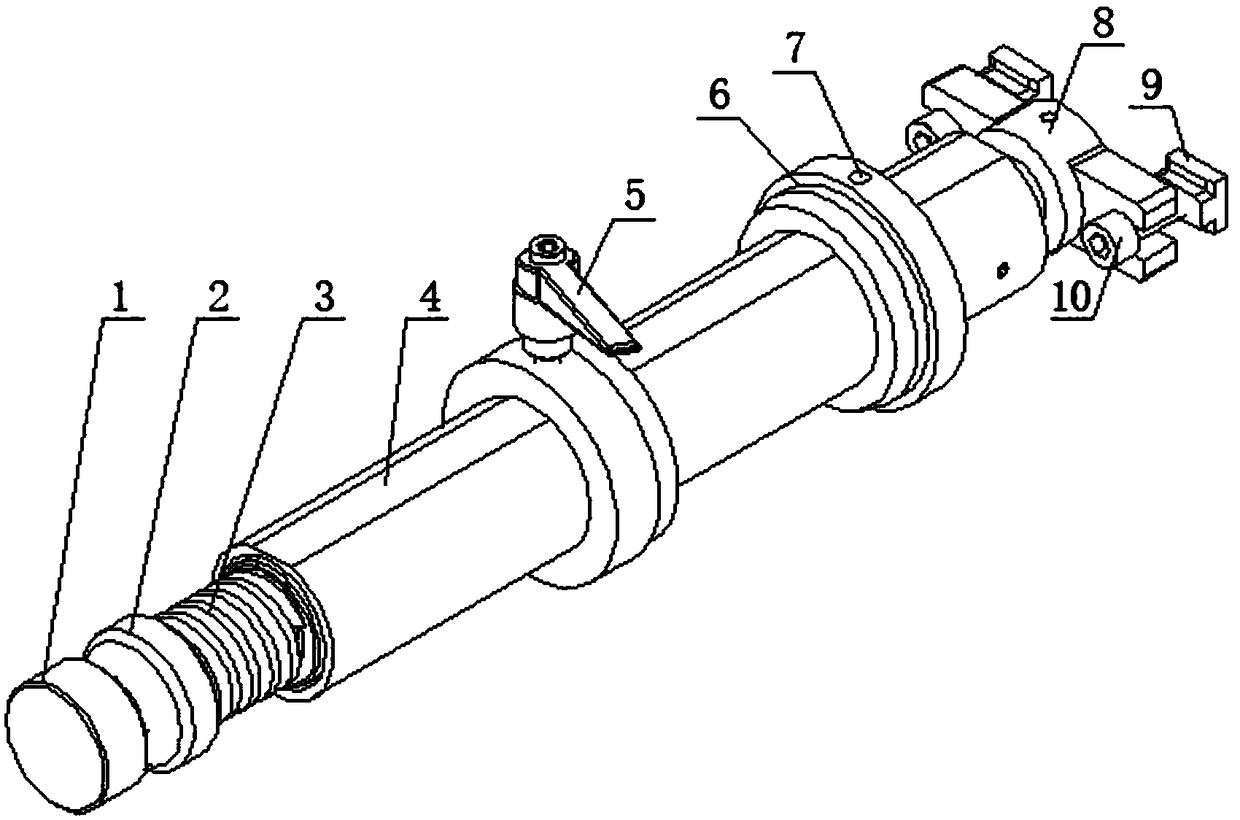 Axial-position-adjustable discharging shaft of die-cutting machine