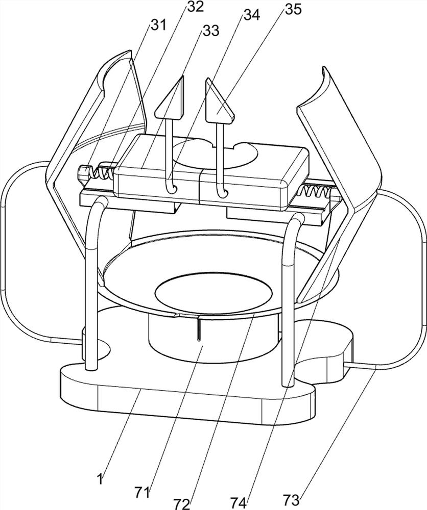 A kind of wooden round soup spoon arc cutting and grinding equipment