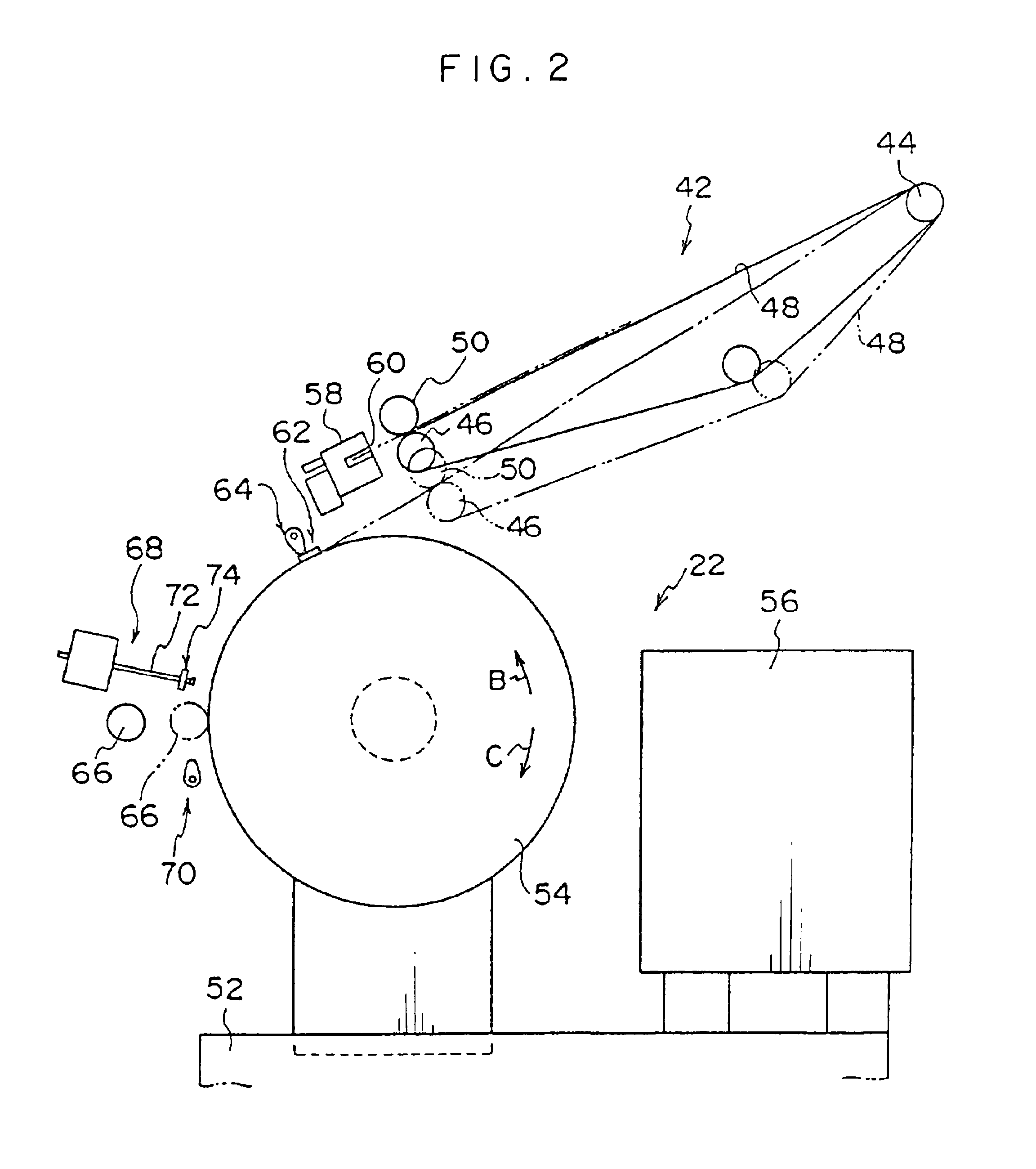 Mechanism for correcting unbalance of a rotor
