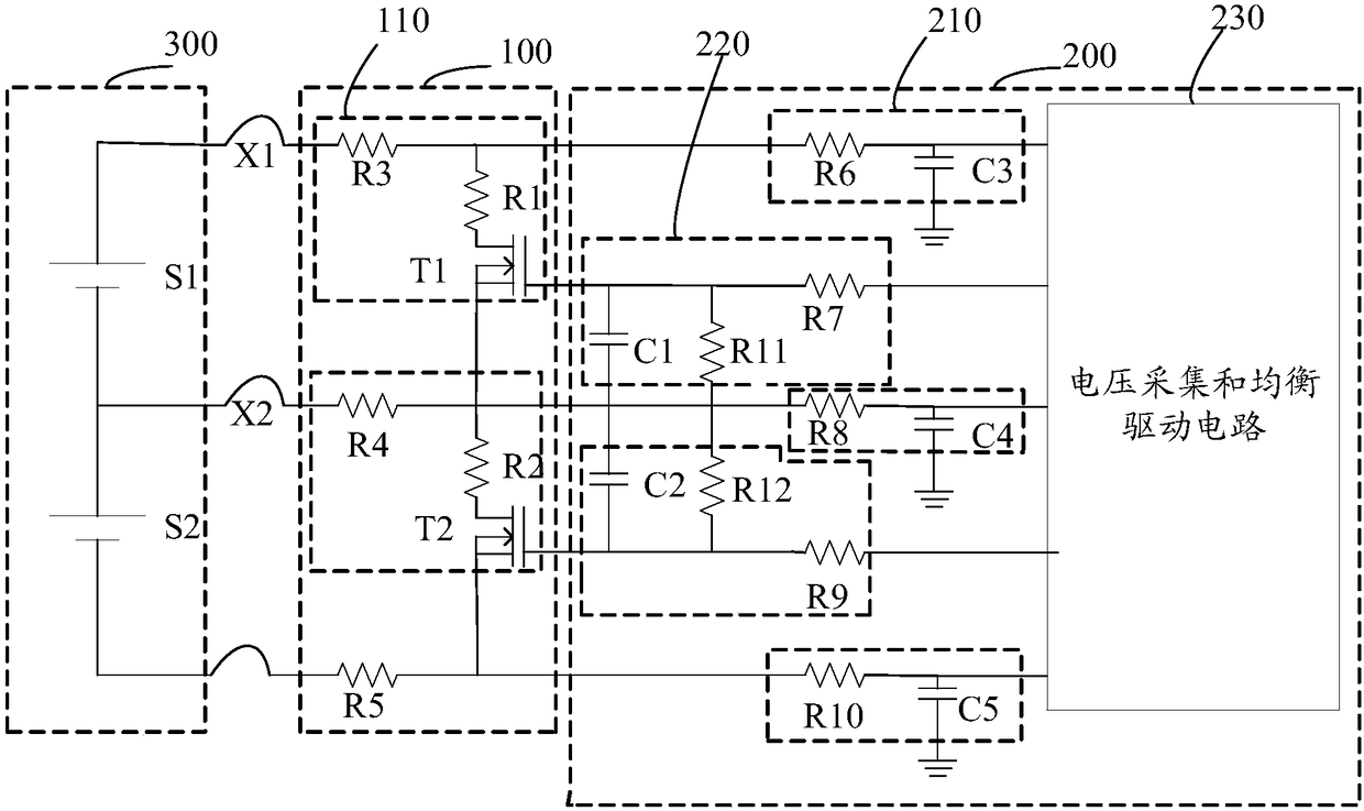 Passive equalization failure detection circuit