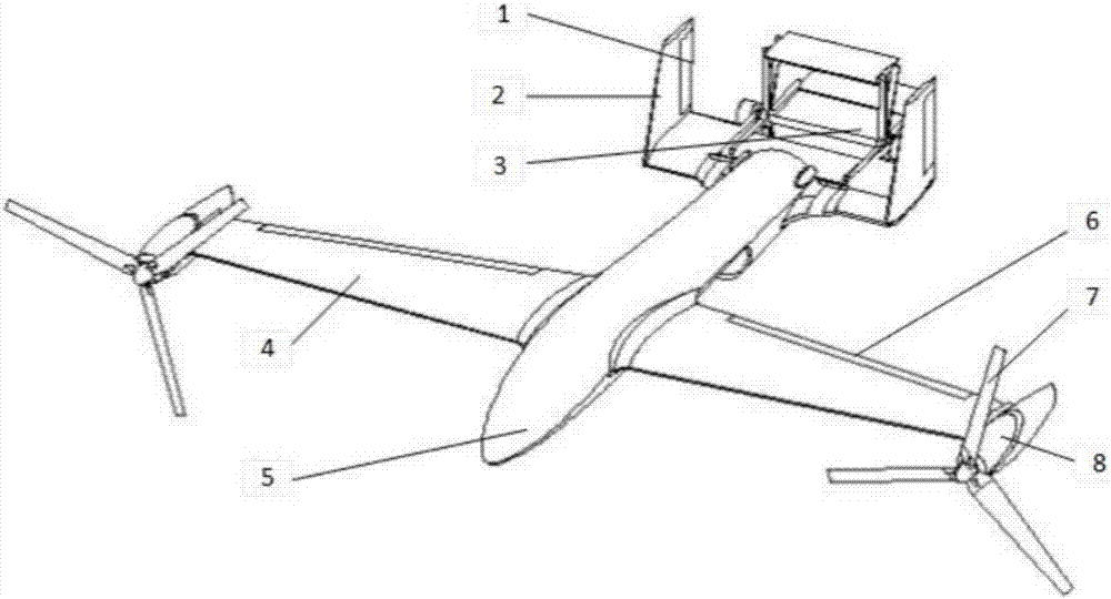 Mixed tilt-rotor unmanned aerial vehicle