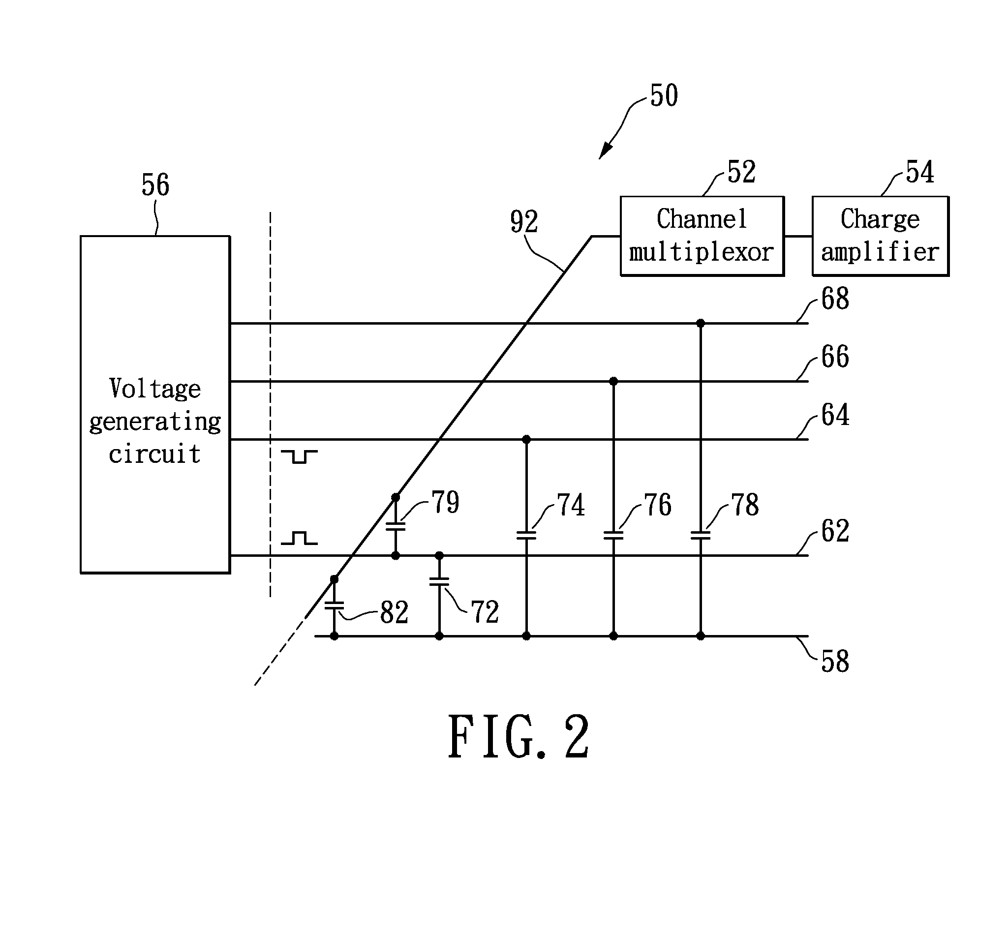 Method of minimizing charges accumulated at common electrode of display panel