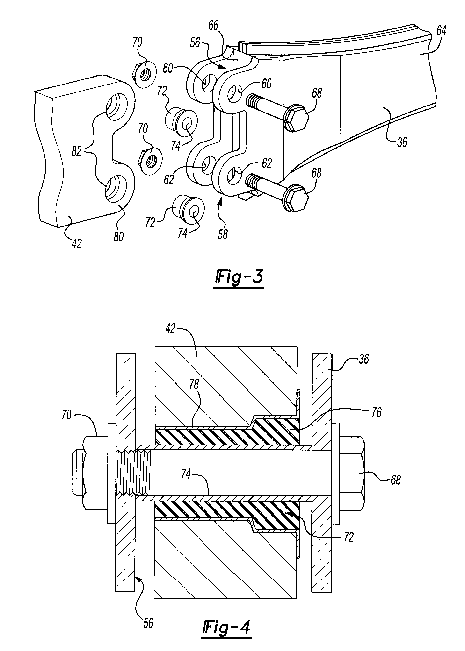 Vehicle suspension with improved radius arm to axle attachment