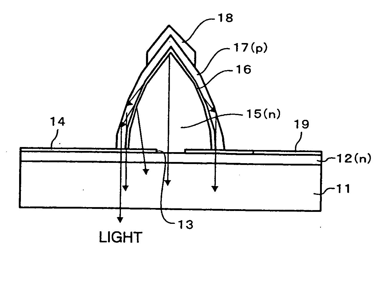 Semiconductor light emitting element and method for manufacturing same, integrated semiconductor light-emitting device and method for manufacturing same, image display and method for manufacturing same, and illuminating device and method for manufacturing same