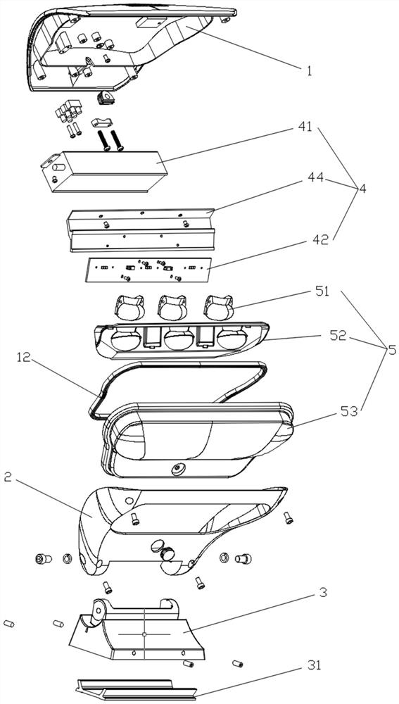 Special-shaped lamp with good air tightness and assembling method thereof