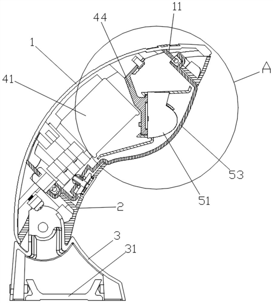 Special-shaped lamp with good air tightness and assembling method thereof
