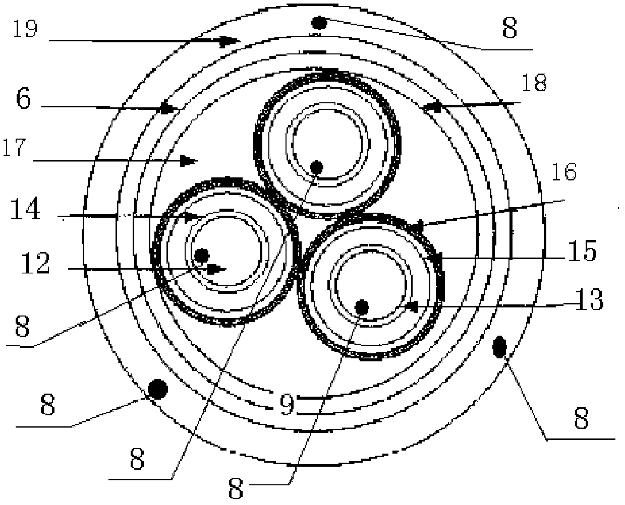 Method for embedding optical fiber sensor in intelligent grid power cable