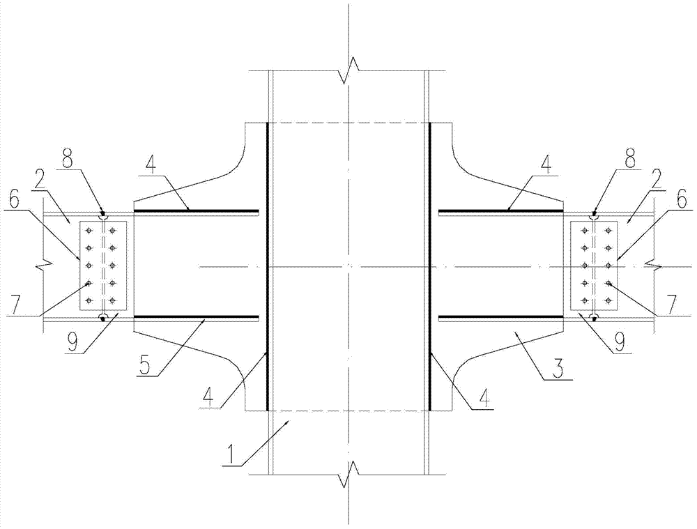 Plug-in beam-column connection node