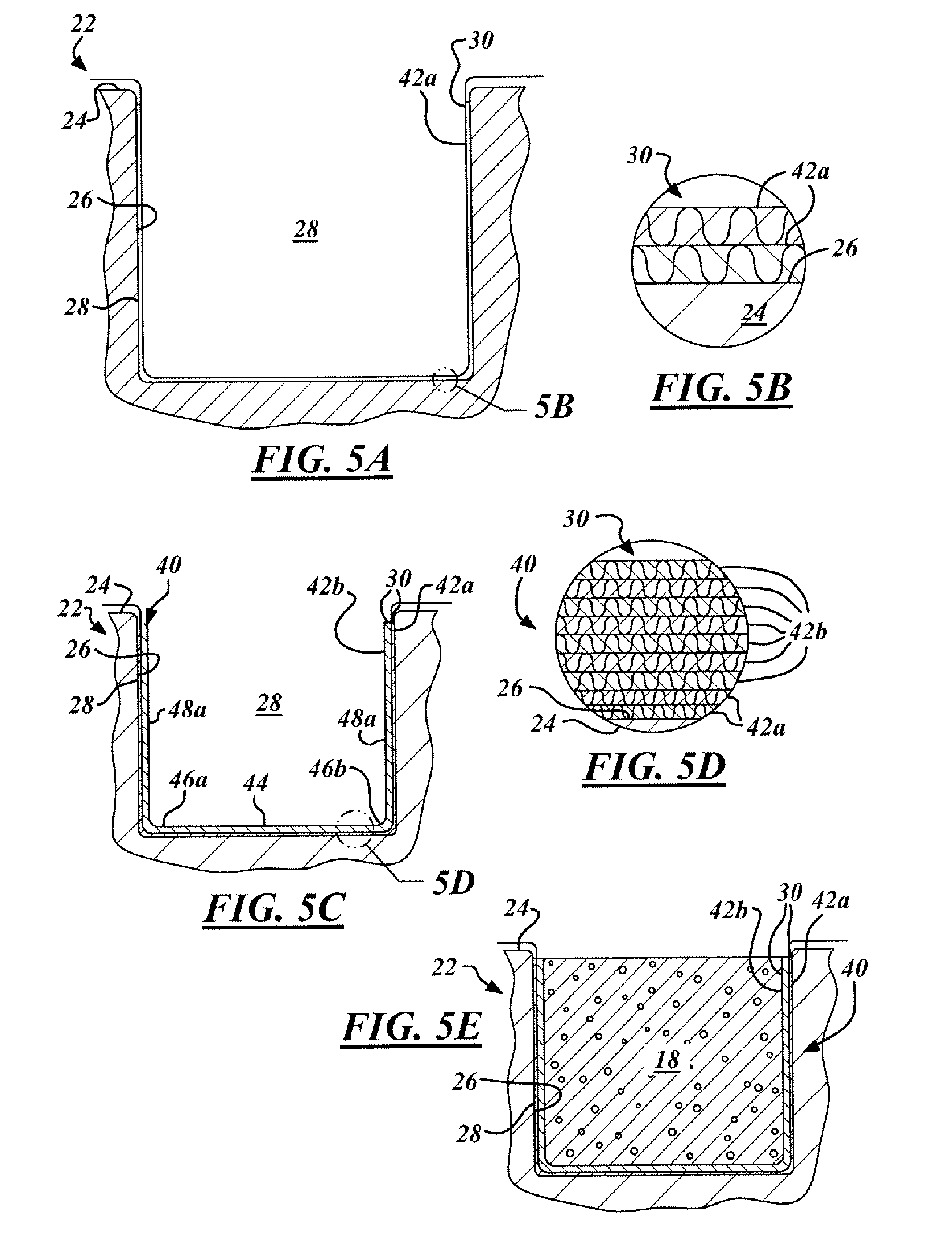Lightweight composite fairing bar an method for manufacturing the same