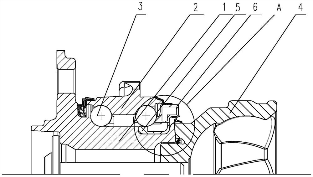 Hub bearing with spline structure