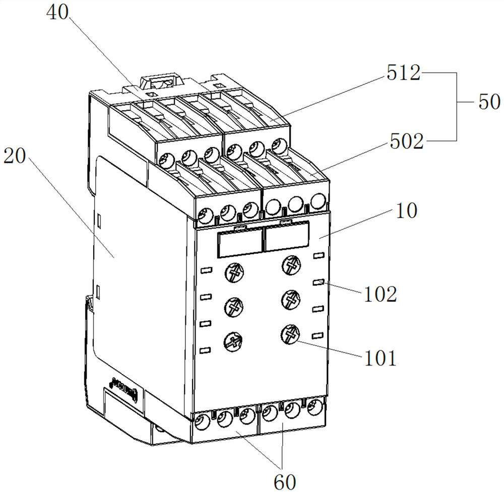 A modular electrical protection shell structure