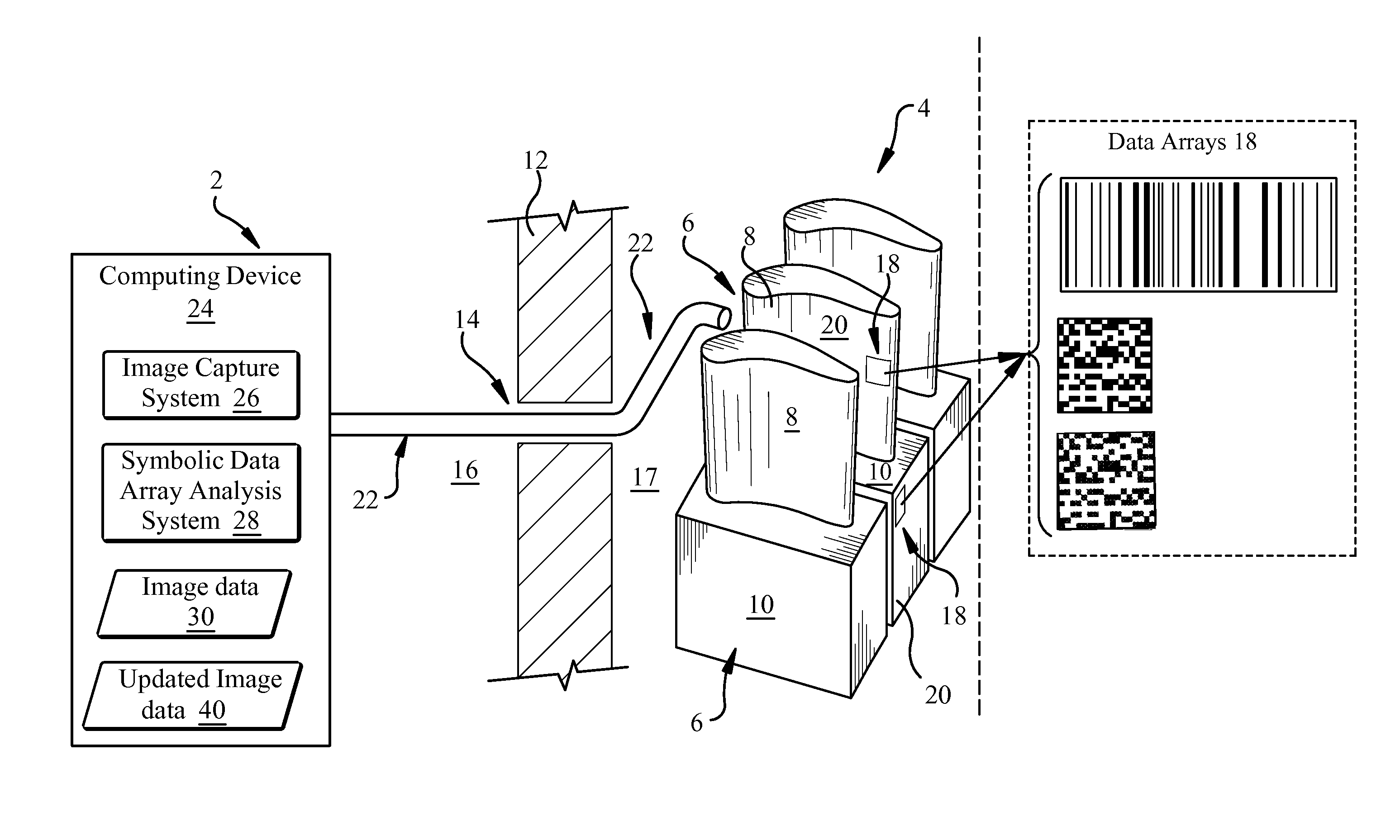 Turbomachine component monitoring system and method