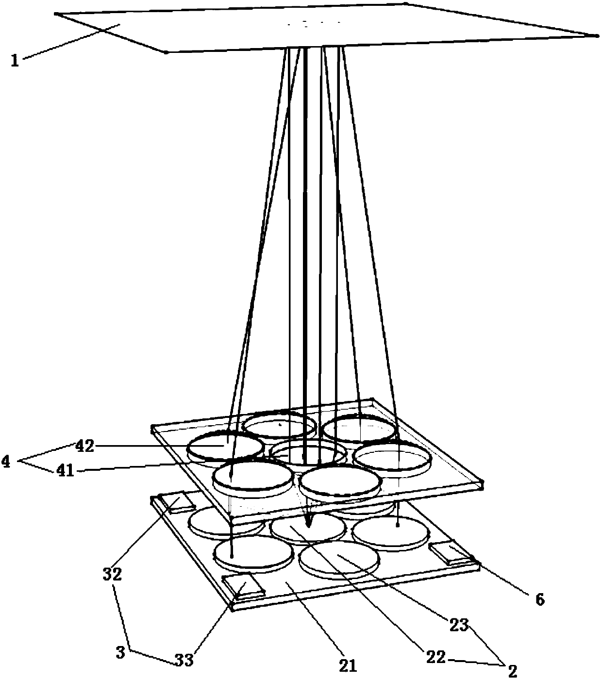 Three-dimensional sensing system based on vertical cavity surface transmission laser device array