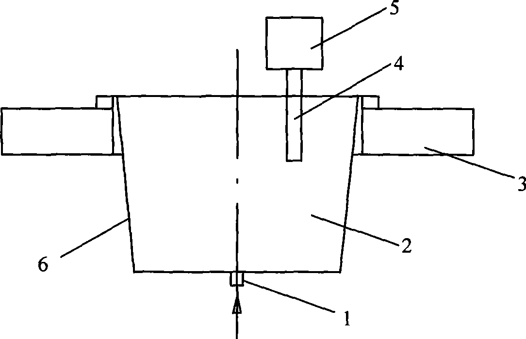 Process for removing nonmetal inclusion in molten steel