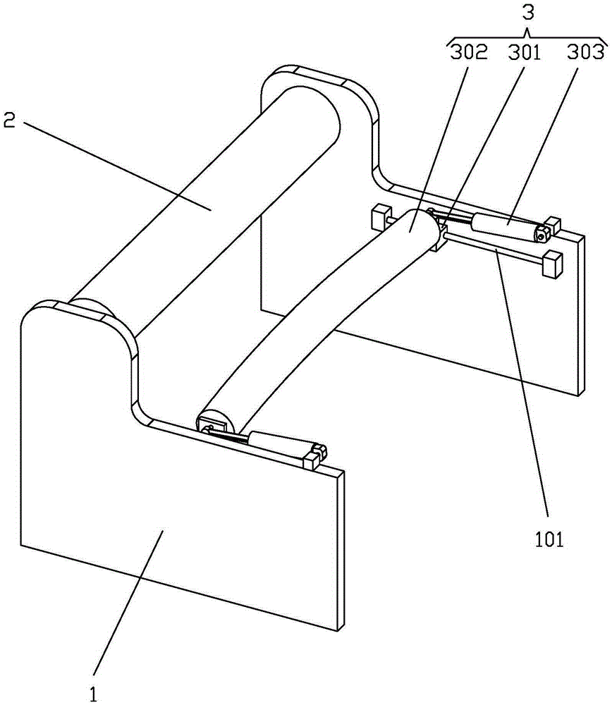 Crease-resist device for adhesive tape winding