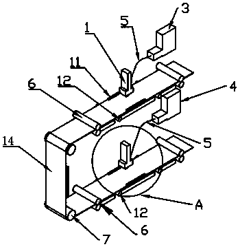 Catalyst continuous spray device used for fuel cell membrane electrode production