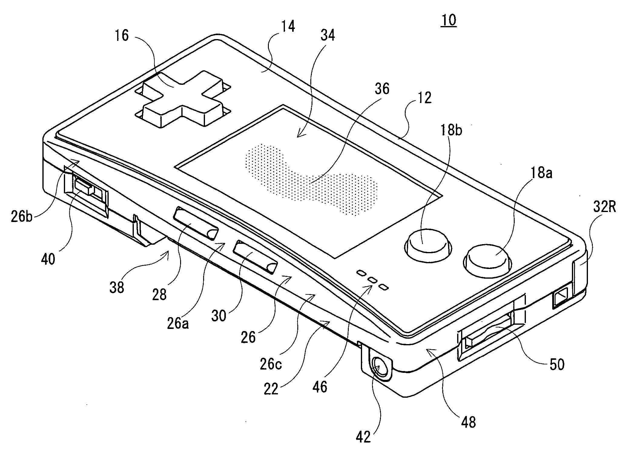 Operation device for game machine and hand-held game machine