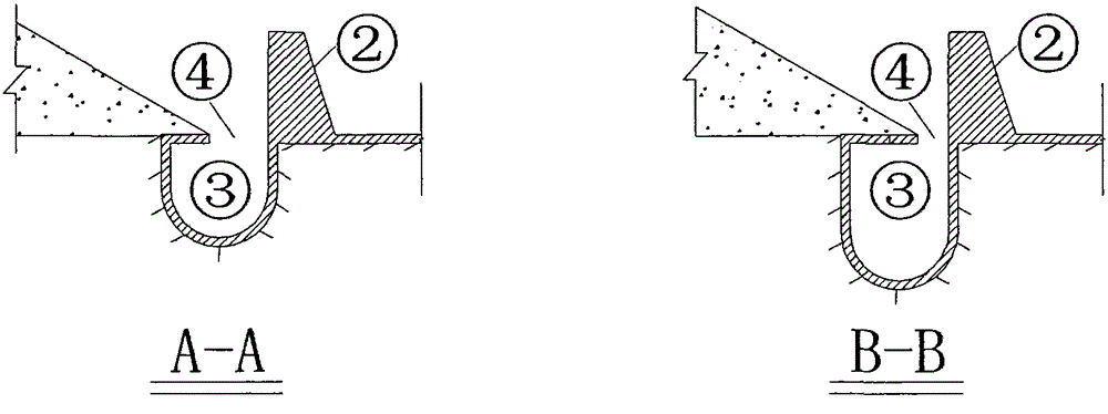 A sediment discharge system for the water inlet of a low-head riverbed-type pivotal power station