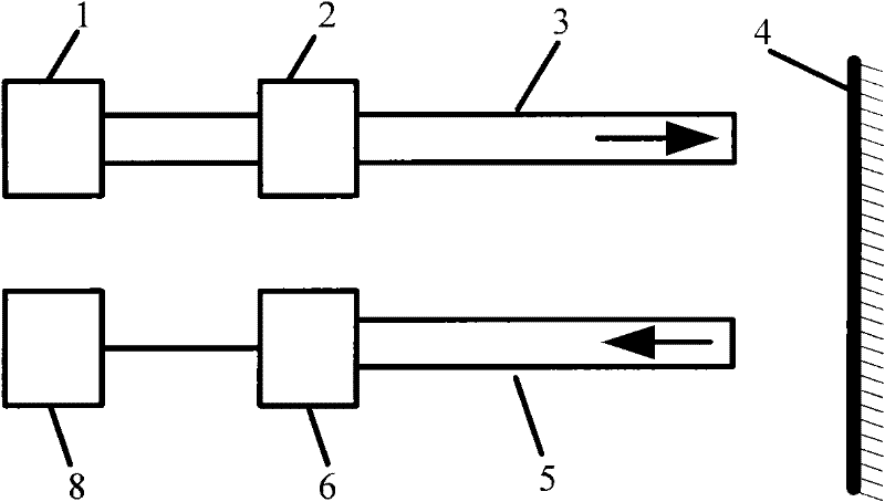 Reflection type differential strength modulating optical fiber sensing device and method thereof