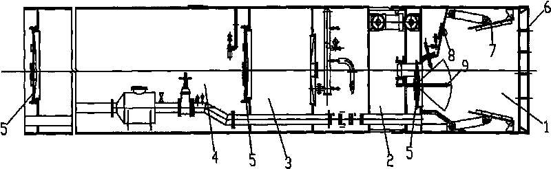 Combined type air pressure balance tool pipe