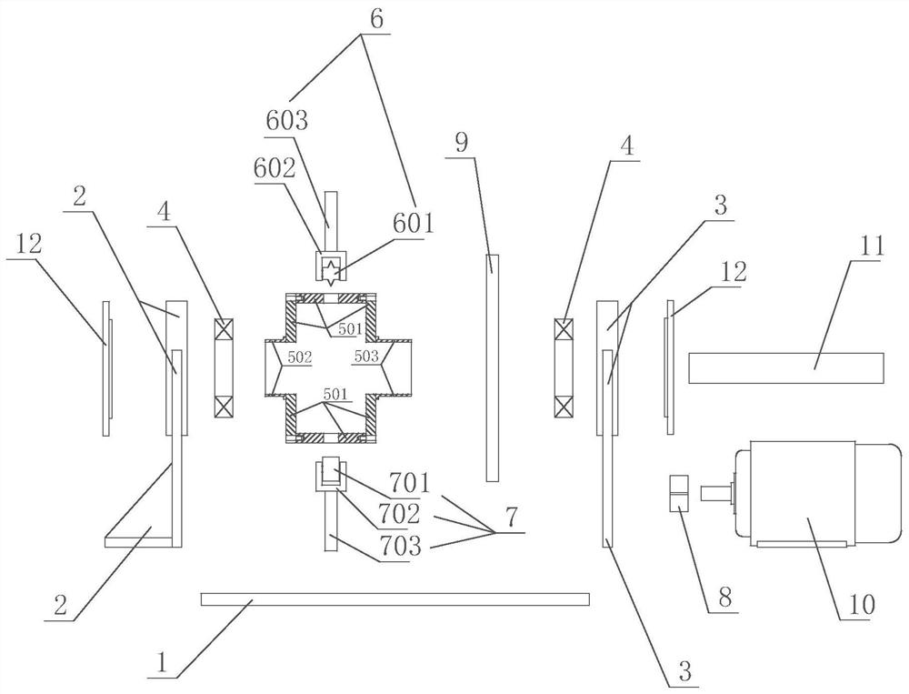 An online ring cutting device for continuous casting and rolling copper pipes