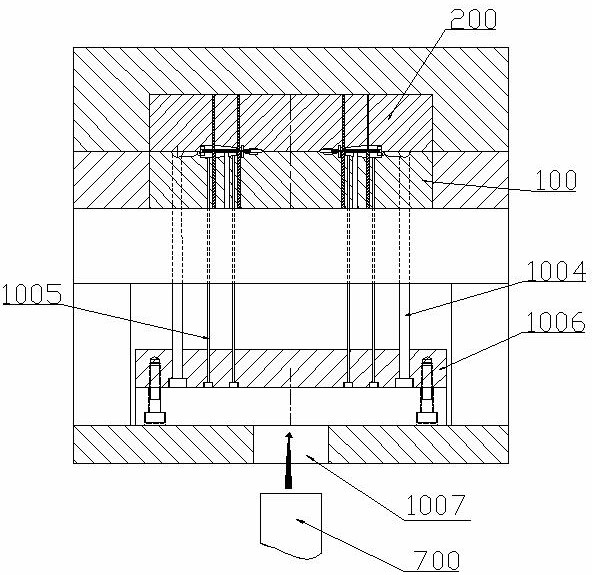 Blood collection needle injection mold and blood collection needle injection technology