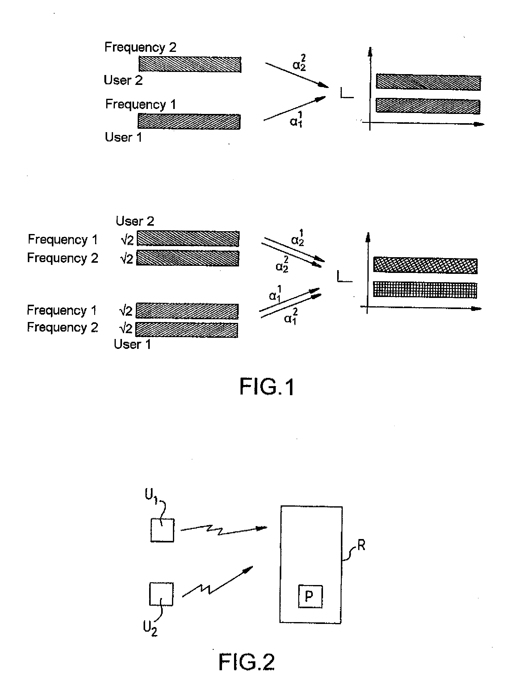 Device and method for increasing the robustness or the capacity of wireless communication systems