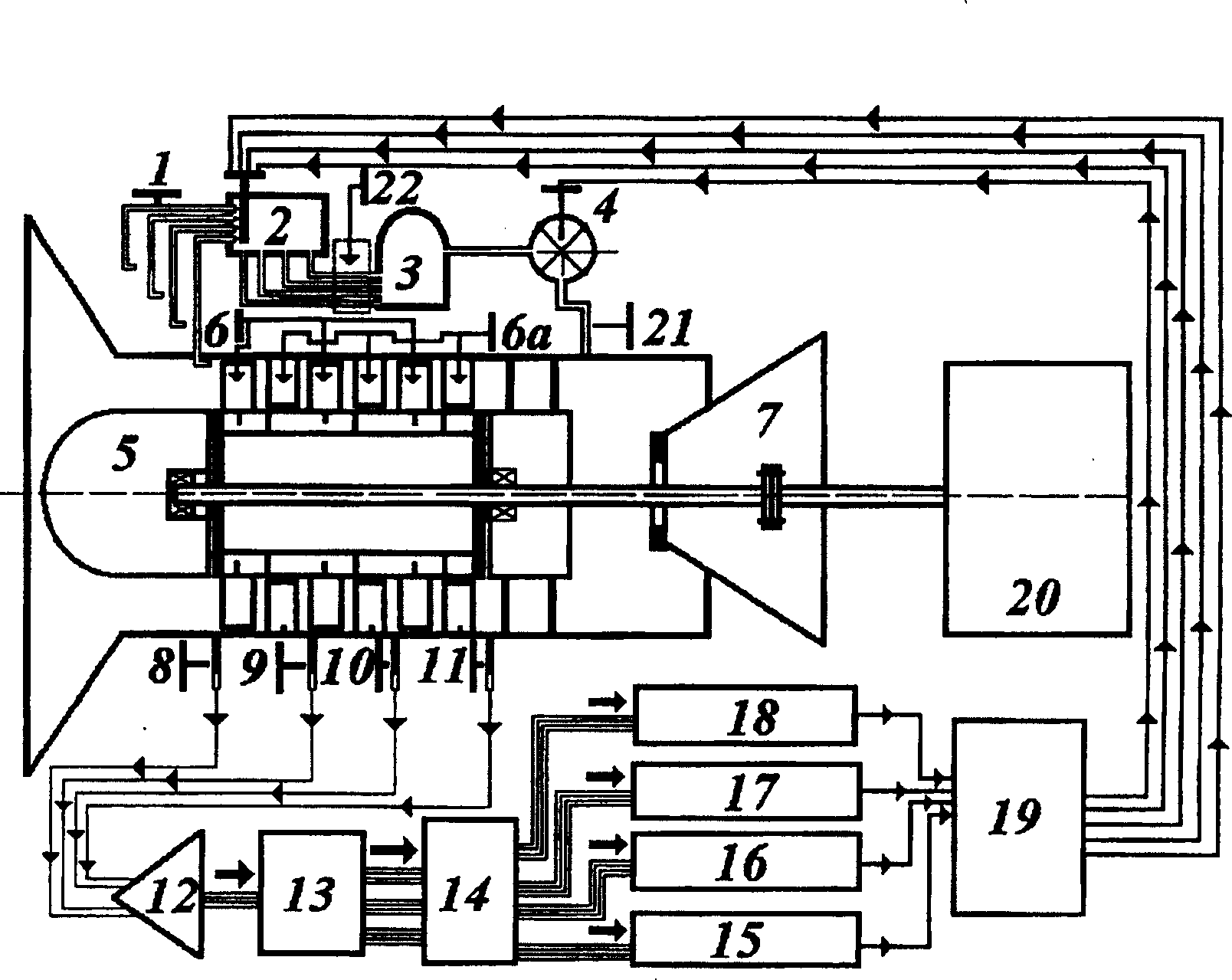 Process and apparatus for expanding multi-stage axial flow gas compressor stable operation zone