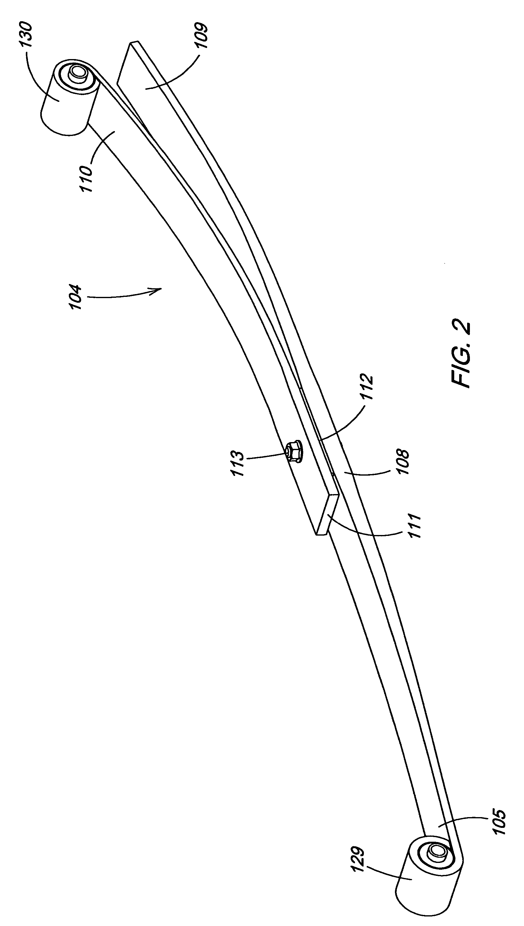 Dual rate leaf spring suspension for utility vehicle