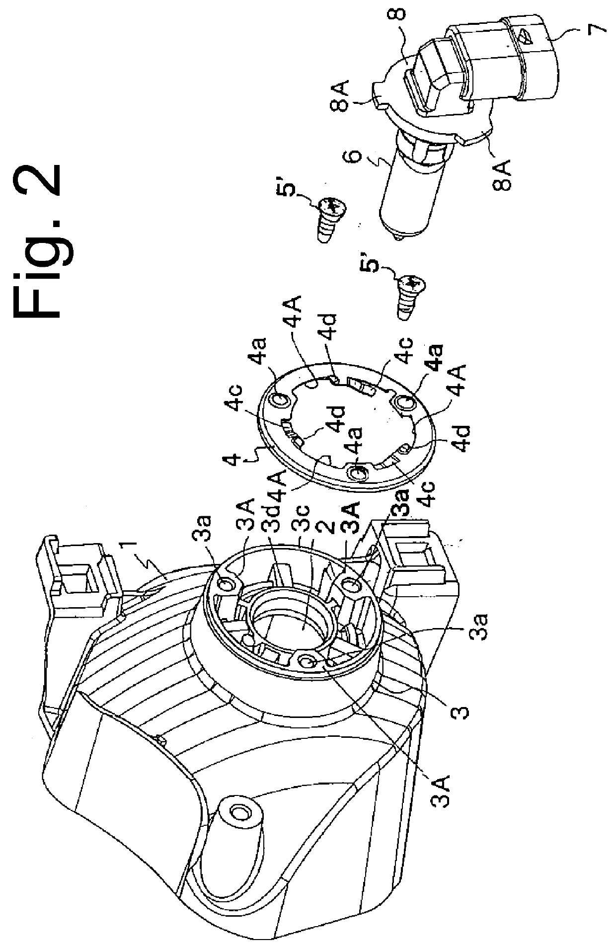 Vehicle lighting unit having bulb fixation structure