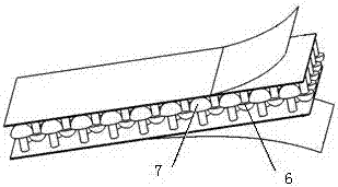 A segmented ultra-light aircraft skin quick connection structure and manufacturing method