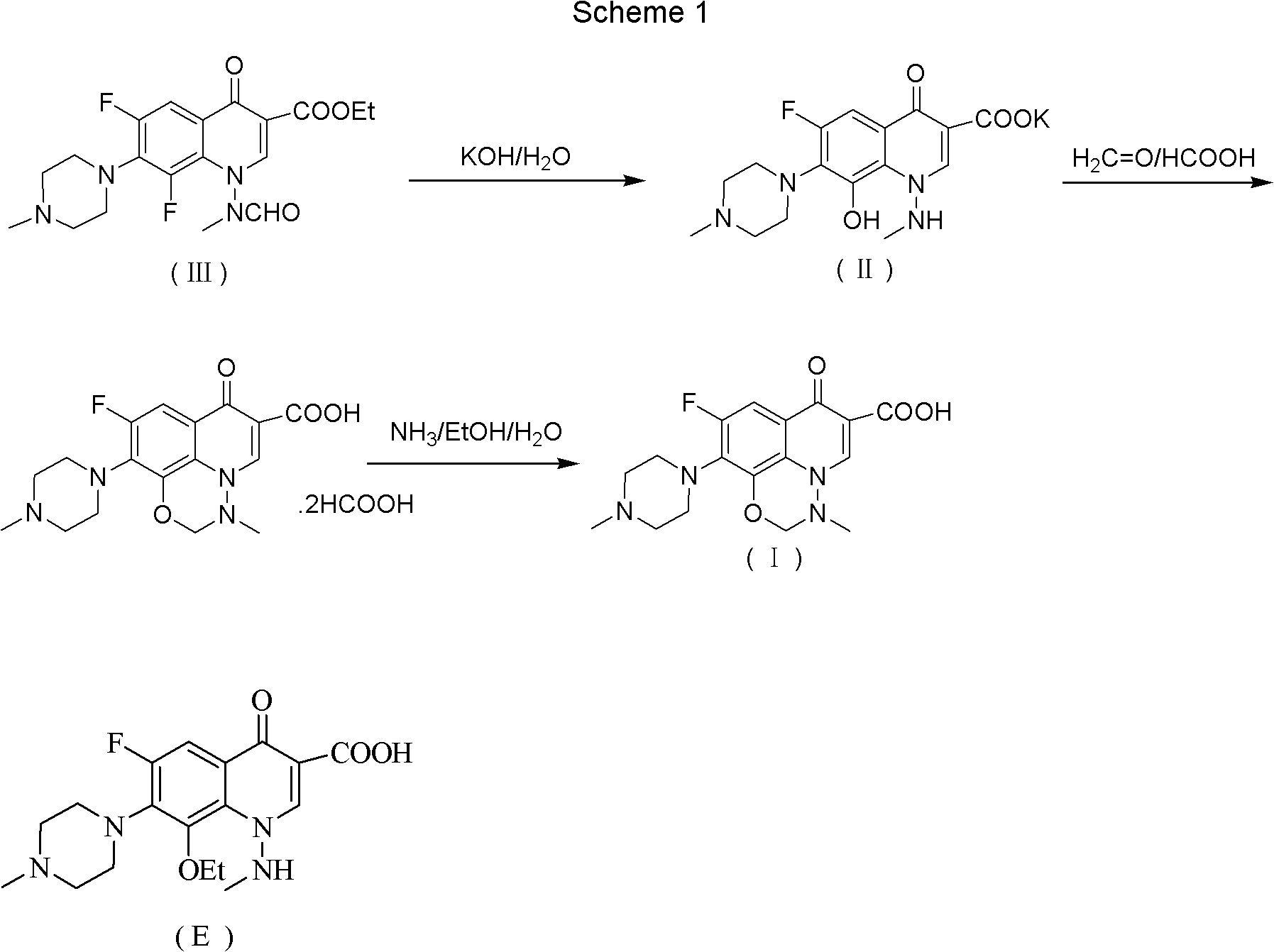 Preparation method of Marbofloxacin