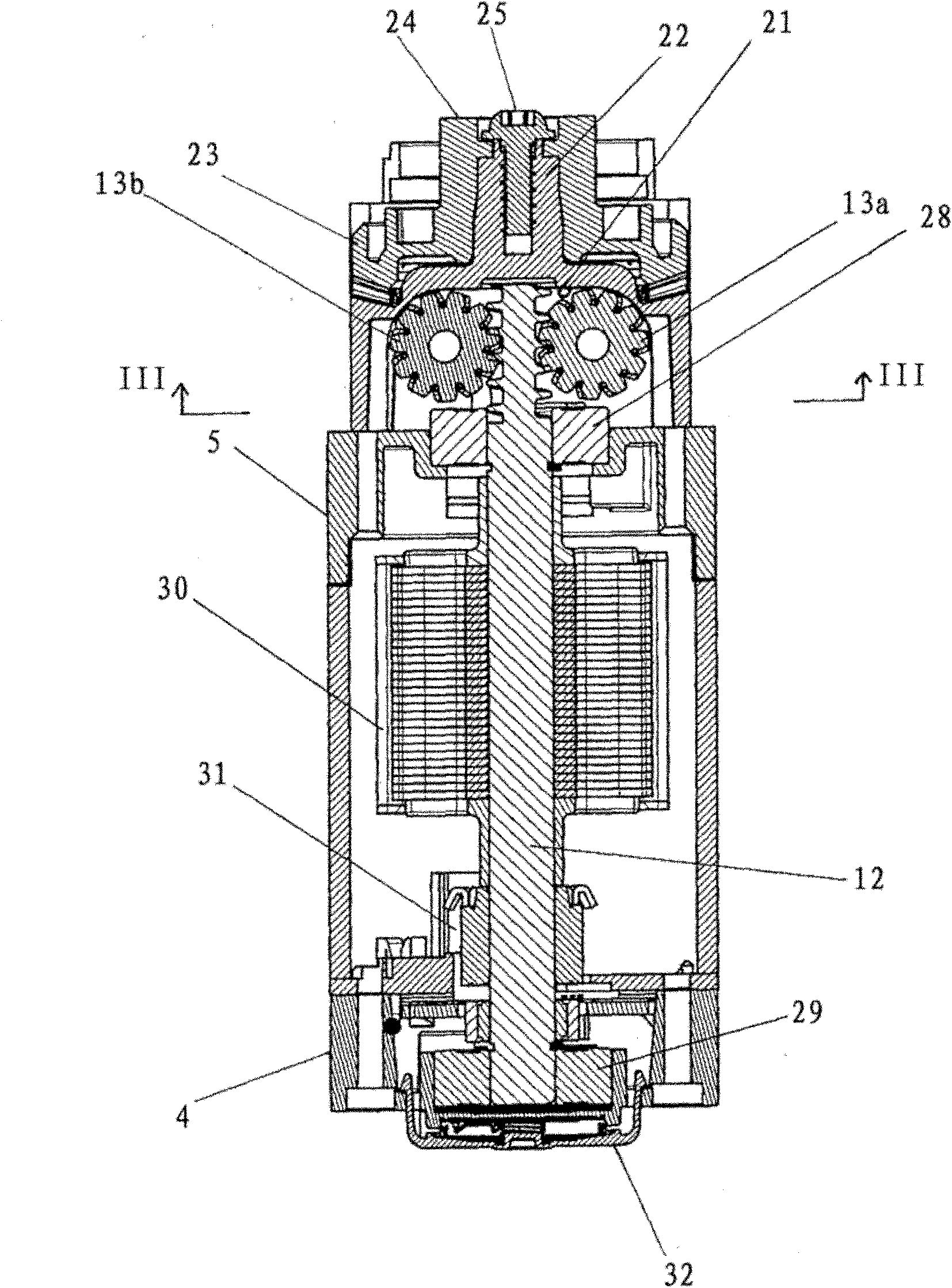 Gear with at least two gearing stages, a linear actuator comprising such a gear and a table leg comrising such a linear actuator