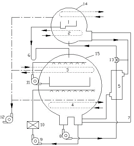 Nanometer fluid self-dispersion device and lithium bromide absorption refrigeration circulating system