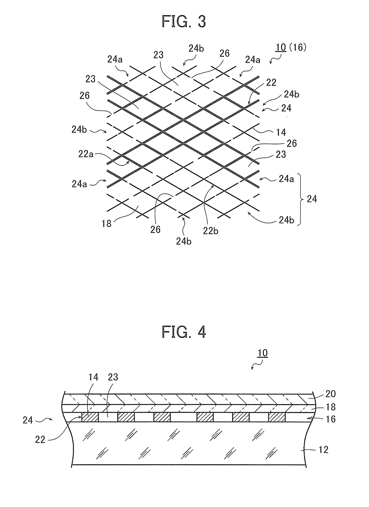 Conductive film, display device equipped with same and method for determining pattern of conductive film